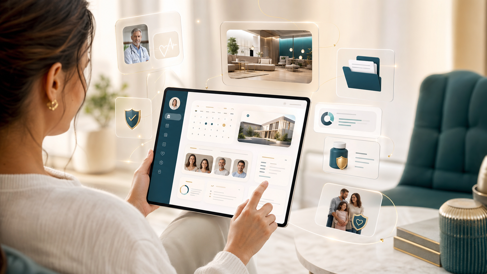 Premium patient health passport visual